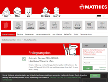 Tablet Screenshot of matthies.de